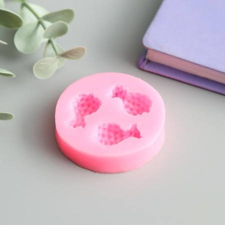 Mold Silicon "Pineapple" 3 subjects 1.2x4.5 cm-1