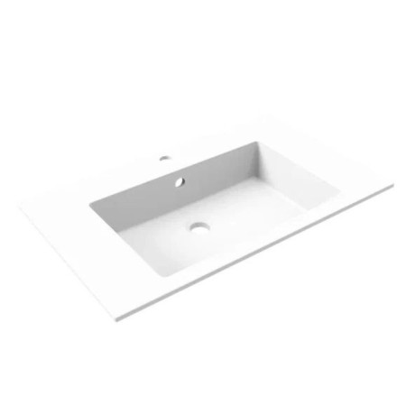 Walked shells Uperwood Megan, 80 cm, rectangular, white matte