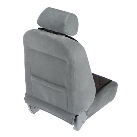 Nabbage on the front seat, velor, size 35 x 130 cm, brown-2