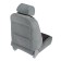 Nabbage on the front seat, velor, size 35 x 130 cm, brown