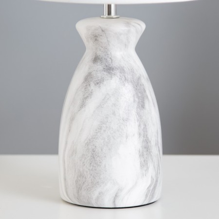 Lena table lamp E14 40W white-gray 22.5x22.5x37 cm Risalux-3