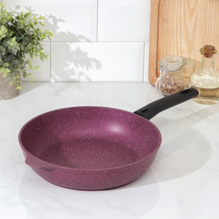 Trendy Style pan, d = 26 cm, removable handle, anti -stick coating, purple color-9