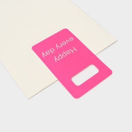 Gift package with a cut -off pen 30 x 40 x 12 cm, white-2