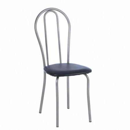 Vienna 2 chair, silver metallic/black
