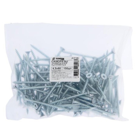 Self -tapping screws universal tundra Krep 4.5x60 mm, zinc, 150 pcs.-1