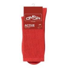 Носки мужские с высокой резинкой OMSA ACTIVE, размер 45-47, цвет orange