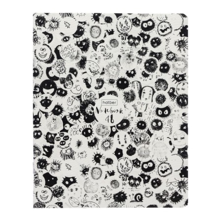 Notebook of 48 sheets in the cage on the clip "cool blots", embossing, mix-5