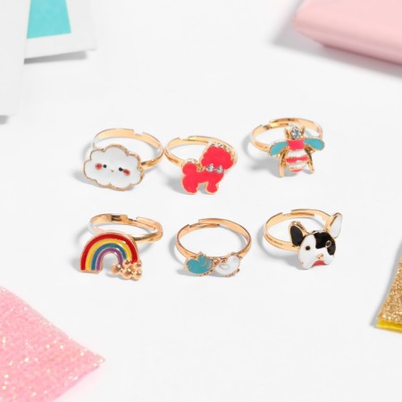 Children's Ring "Assorted" Adventure, Mix shape, color, dimensionless