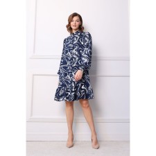 Dress shirt female looklikecat, size 46, blue color