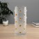 VAZA Glass "Milagros" circles volume, 24.5x10 cm, transparent