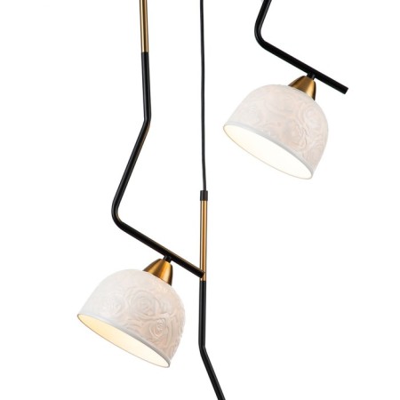 Suspended Indigo lamp, 10005/3p Black. 3x40W, E27, 450x450x655/2190 mm, white color-3