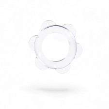The erection ring of the oka-hp, with dots, d-2 cm, silicone, transparent