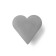 Furniture button “Heart” handle, gray color