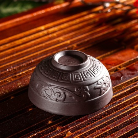 Ceramic "Vostok", 60 ml, 7 × 3.5 cm, brown color-1