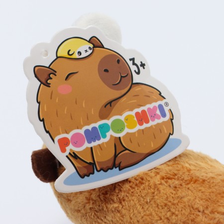 Soft toy "Capybara. Bunny ", with ears and tail-4