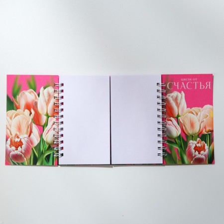 Double notebook on the crest, soft cover, size 15x12cm, 48 liters of “most tender”-2
