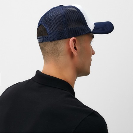 Baseball cap with minaku grid, dark blue color, size 56-58-2