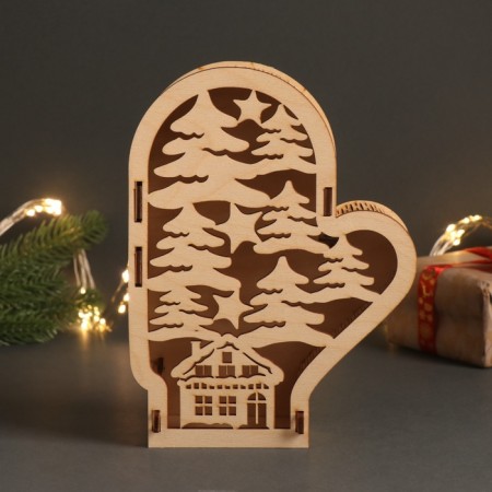 New Year's Basket-Varazhka "Christmas tree" 21x16x5 cm