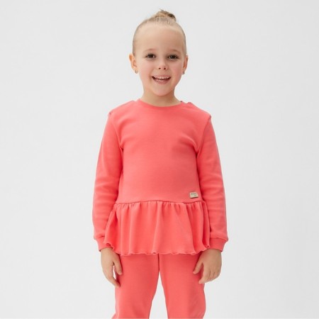 Kids (jumper, trousers) minku, coral color, height 104 cm-1