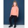 Pants for girls, height 104 cm, black color