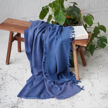 Sammy blanket, size 150x200 cm, blue color