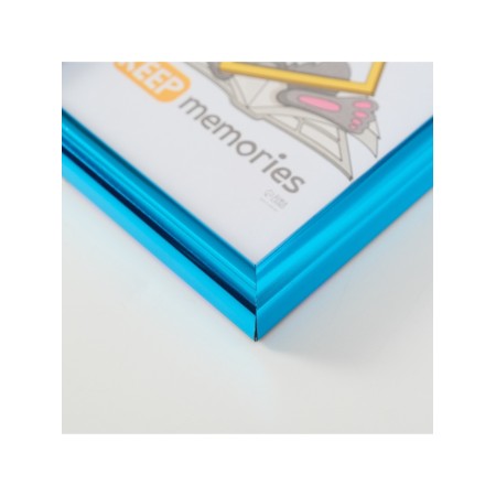 Photo frame Plastic "Rainbow" 10x15 cm, blue metallic-6