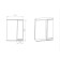 Viant mirror "Prague 55" Right, 160x550x700 mm