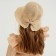 Hat for Minaku girl with a bow, milk color, rr 50-52