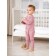 Kemobinizon on buttons for children's fashion, height 68 cm, pink color