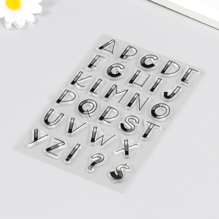 Stamp for creativity Silicon "Letters. America 30x" 16x11 cm-1