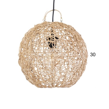 Ceiling Lamp from Rotan "Sphere" 1x120W, E27, 30x30x30 cm-3