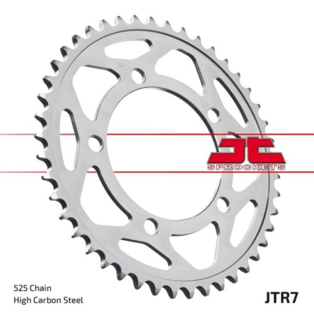 The rear star JT, for 525 chains, driven, steel, 44 teeth