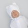 Set for discharge Winter Kinderlitto "Lapland", 5 items, height 56-62 cm, white color