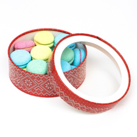 Box for Makarun tube with the window "Pattern" 18 x 18 x 6 cm-4