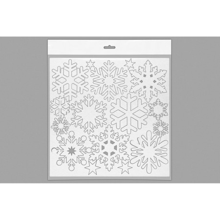 A set of snowflakes for decor, counting material, white color-2