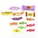 Sweet children's gift "Santa Claus": sweets 700 g, paints 12 colors, feeder