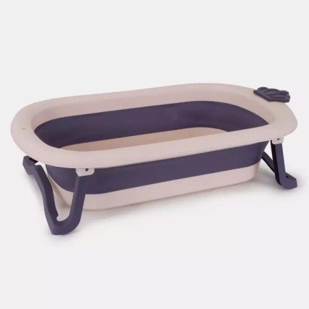 Bath Baby Rant Marlin, with a drain, folding, 85x47 cm, lavender color-1