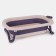 Bath Baby Rant Marlin, with a drain, folding, 85x47 cm, lavender color