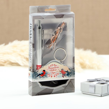Gift set 3v1 (pen, hairpin, keychain mix)-1