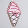 Thermal heat "ice cream", 3.3 x 6 cm