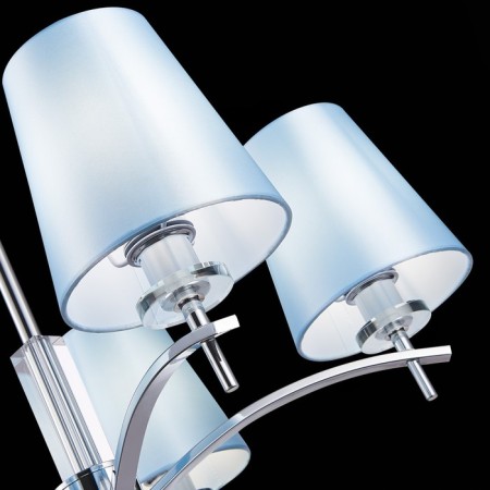 Suspended EVOLUCE lamp. Sle105613-05. Permone. 5x40 watts, E14, 64x64x53 cm, chromium color-6