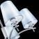 Suspended EVOLUCE lamp. Sle105613-05. Permone. 5x40 watts, E14, 64x64x53 cm, chromium color