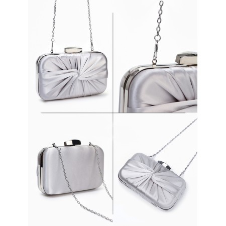 Female bag on farmar, silver color-1