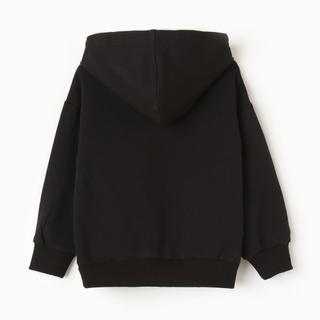 Sweatshirt for boys, I am launched, black color, height 122 cm-3
