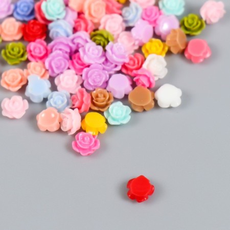 Decor for creativity plastic "Color rose" set 100 pcs mix 0.6x0.6 cm-2