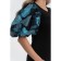 Female dress, size 42, black color, turquoise