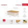 Oursson Skandi Bread, with a cutting board, size 29.6x19.6x11 cm, ivory color