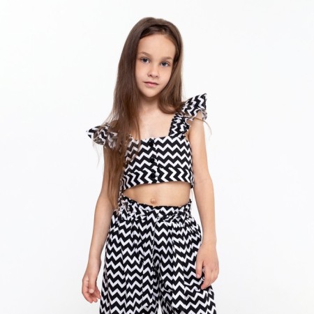 Costume for girls, black/white color, height 146 cm-1