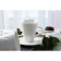 Tea couple Porcelain Magistro Crotone, 2 items: a 220 ml cup, a saucer d = 15 cm, white color