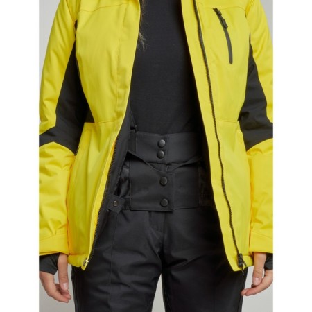 Ski jacket female, size 44, yellow color-7
